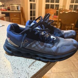 On Running Men's Navy and Light Blue Athletic Shoes